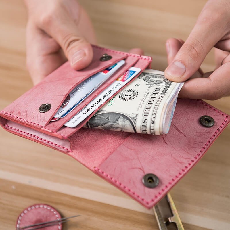 DIY Mens Wallet Making Kits Gifts – Babylon Leather - Babylon LeatherBabylon LeatherLZ17 - Black - Fog Wax Leather