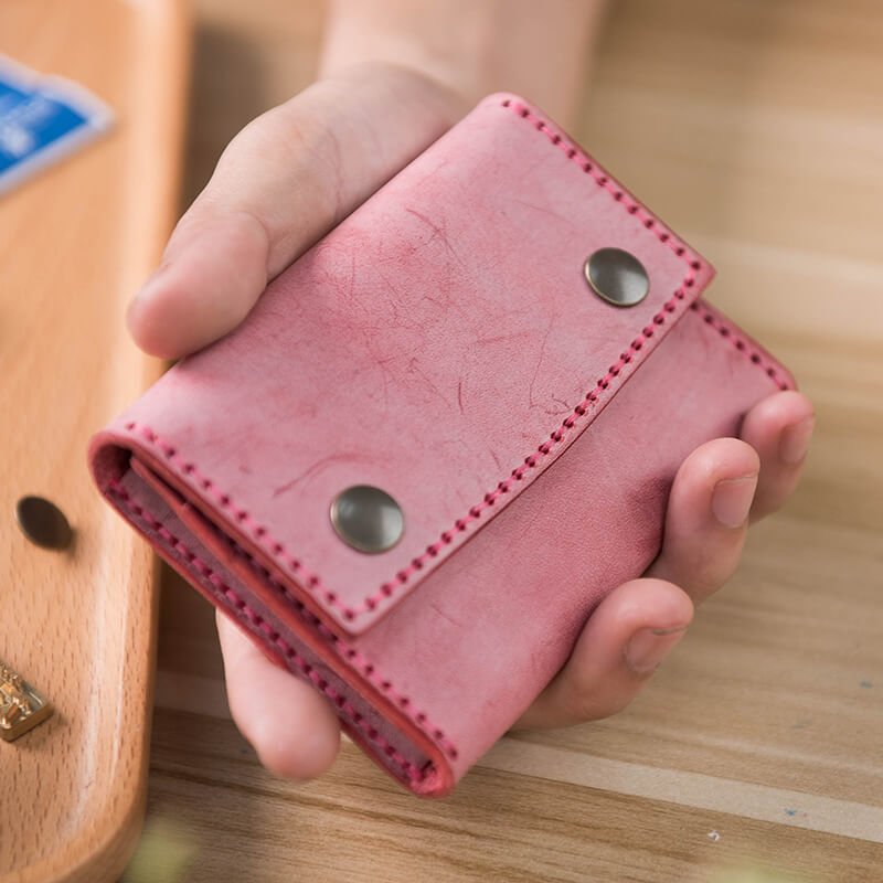 DIY Mens Wallet Making Kits Gifts – Babylon Leather - Babylon LeatherBabylon LeatherLZ17 - Red - Fog Wax Leather