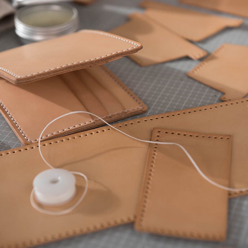 DIY Natural Vegetable - Tanned Leather Wallet Kit – Babylon Leather - Babylon LeatherBabylon LeatherLZ90-Original-HC12 Card Slot