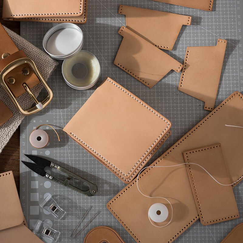 DIY Natural Vegetable - Tanned Leather Wallet Kit – Babylon Leather - Babylon LeatherBabylon LeatherLZ90-Original-HC12 Card Slot