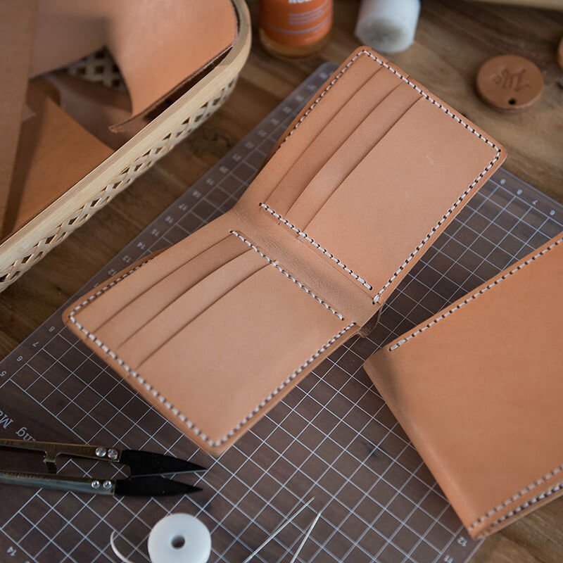 DIY Natural Vegetable - Tanned Leather Wallet Kit – Babylon Leather - Babylon LeatherBabylon LeatherLZ90-Original-HC12 Card Slot