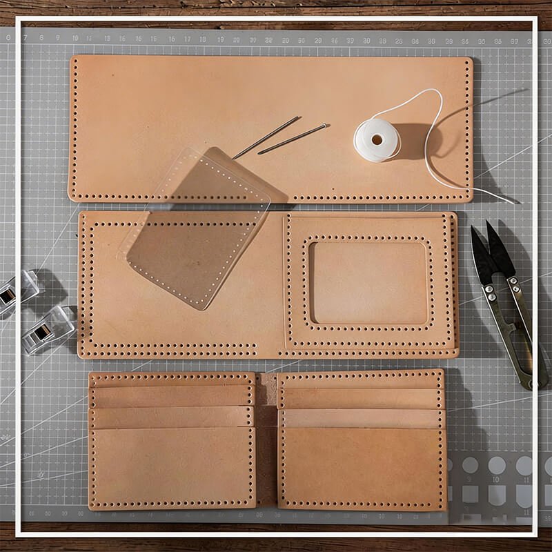 DIY Natural Vegetable - Tanned Leather Wallet Kit – Babylon Leather - Babylon LeatherBabylon LeatherLZ90-Original-HC34
