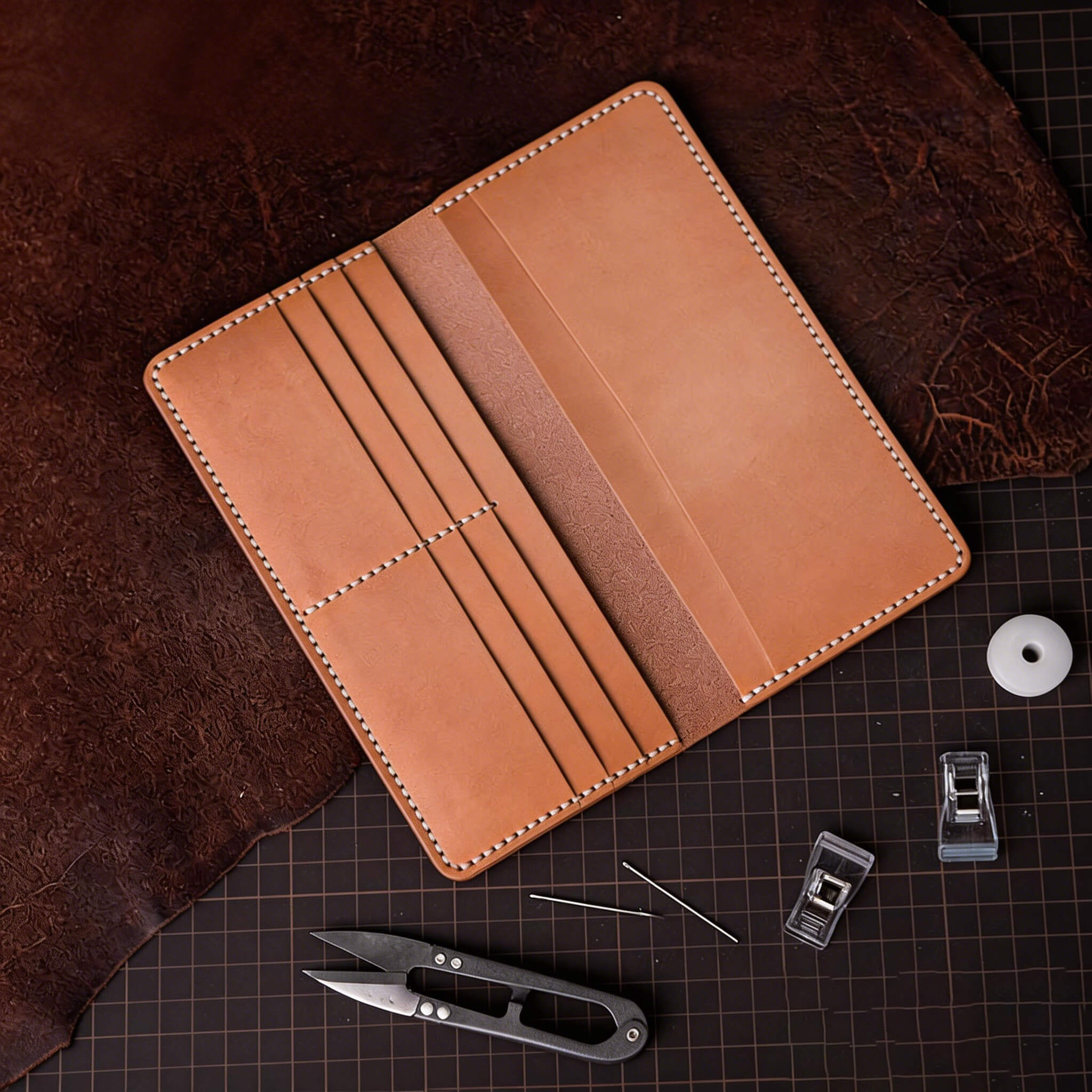 DIY Natural Vegetable - Tanned Leather Wallet Kit – Babylon Leather - Babylon LeatherBabylon LeatherLZ90-Original-HC39