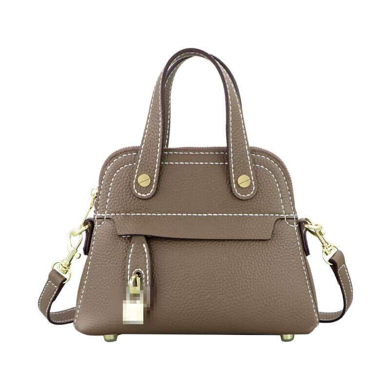 Domed Satchel Handbag DIY Kit – Babylon Leather - Babylon LeatherBabylon LeatherSY45 - Matching Color - Lychee Pattern Leather - Brown