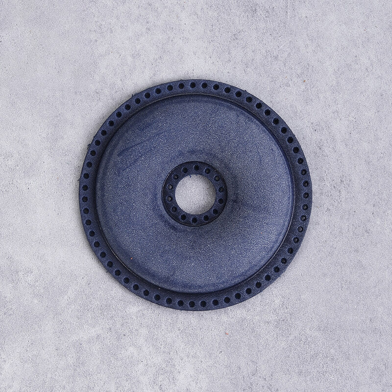 Donut-Shaped Veg Tanned Pre-Cut Leather Piece – Babylon Leather - Babylon LeatherBabylon LeatherPJ03-Blue-Fog Wax Leather-1PCS