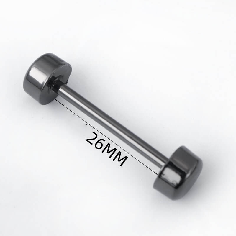 Double-Ended Screw Bar Connector - Babylon Leather - Babylon LeatherBabylon LeatherJY22-Gunmetal-26mm