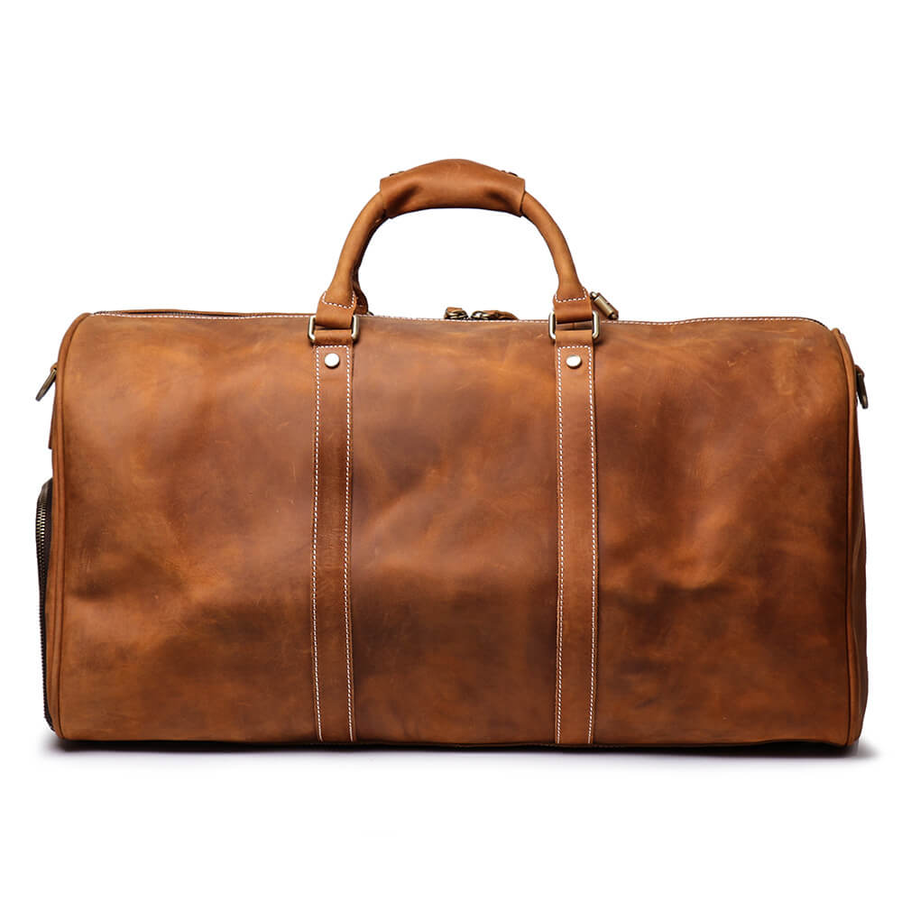 Durable Leather Duffel Bag for Men – Babylon Leather - Babylon LeatherBabylon LeatherLJ013 - Brown