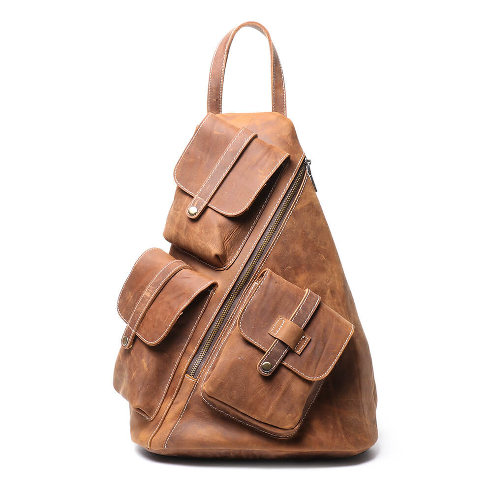 Durable Top Grain Leather Backpack – Babylon Leather - Babylon LeatherBabylon LeatherLJ052 - Brown