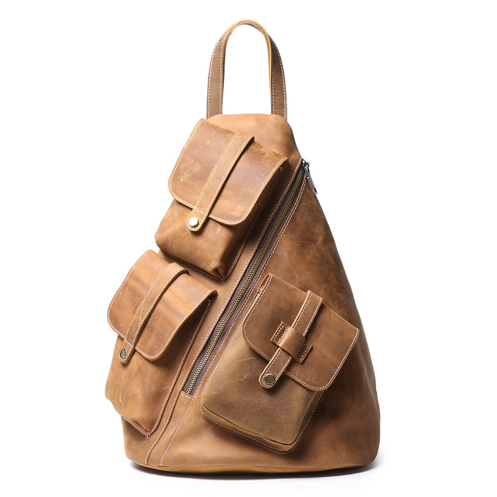 Durable Top Grain Leather Backpack – Babylon Leather - Babylon LeatherBabylon LeatherLJ052 - Khaki