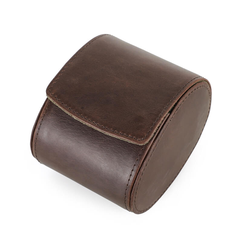 Crazy Horse Leather Single Watch Storage Case – Babylon Leather