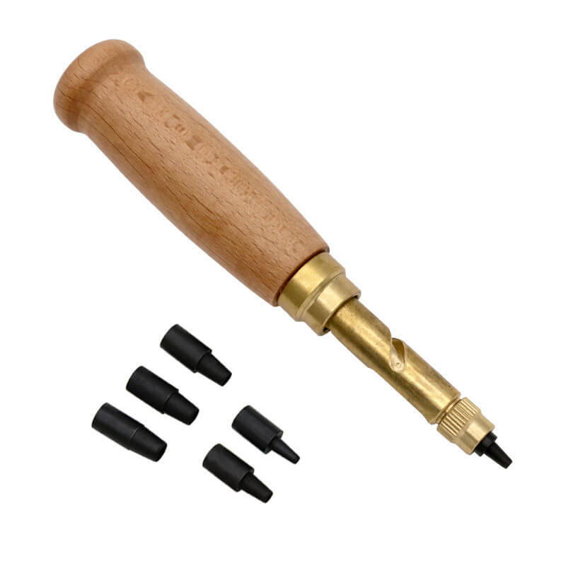 Silent Auto Punch with Replaceable Heads for Leathercraft – Babylon Leather
