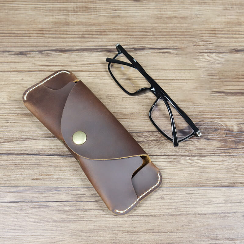 Sunglasses Glasses Case Crazy Horse Leather DIY Kit – Babylon Leather