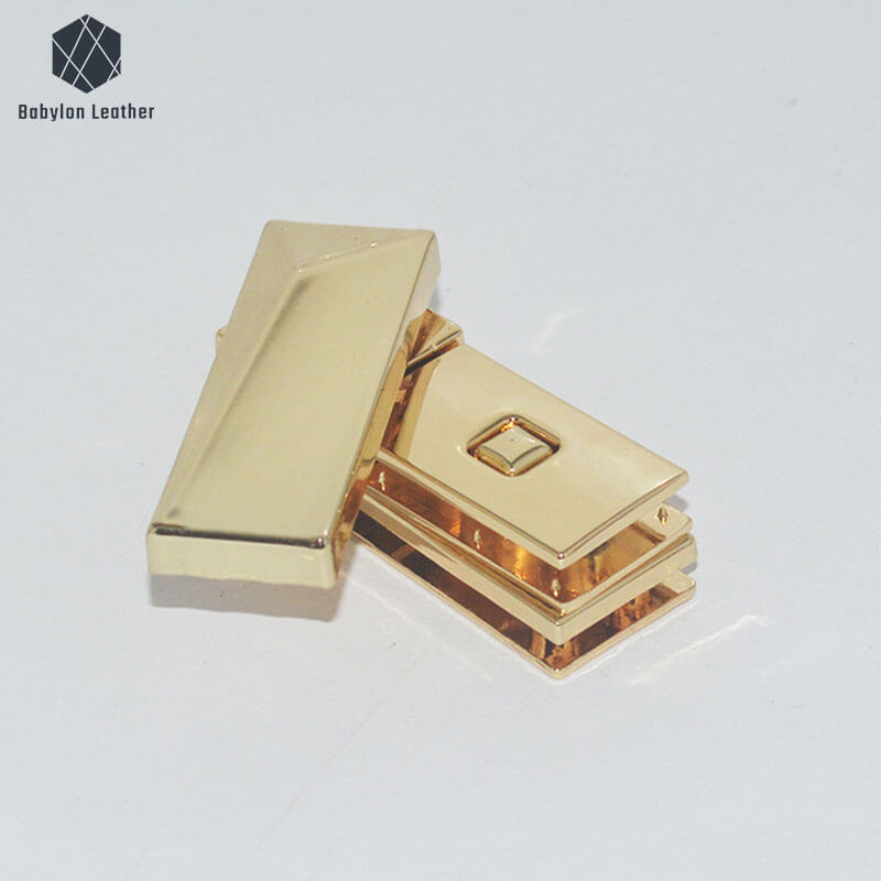 Square Rotating Fashion Bag Lock Twist Lock