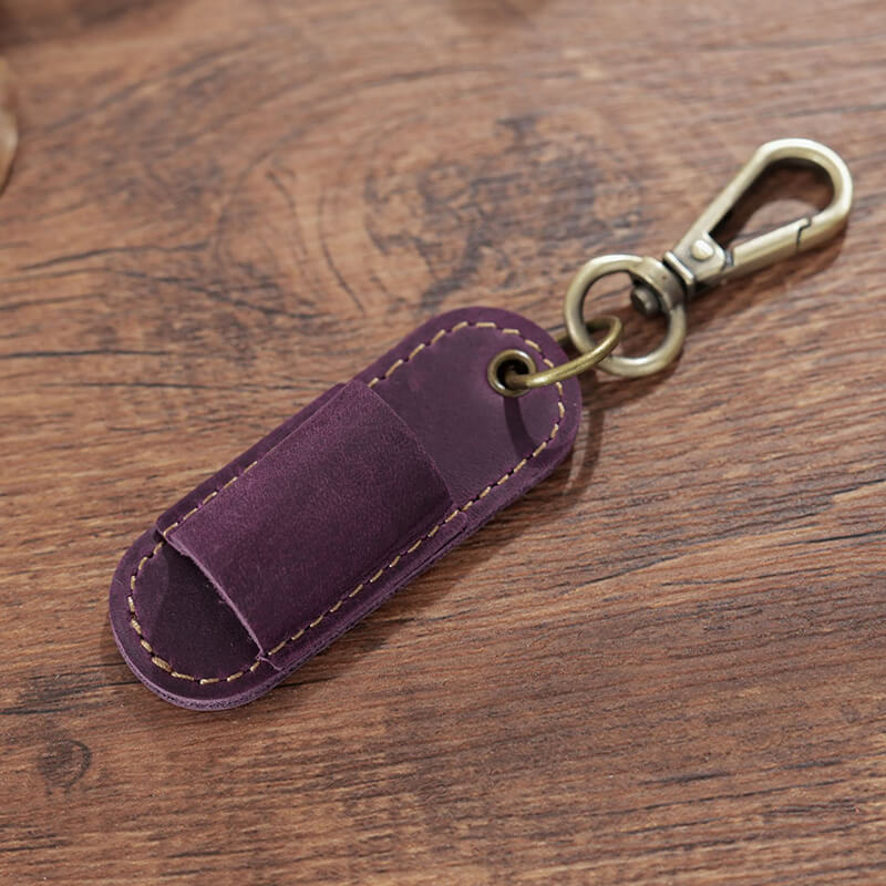 Pen Sleeve with Keychain Clip – Babylon Leather