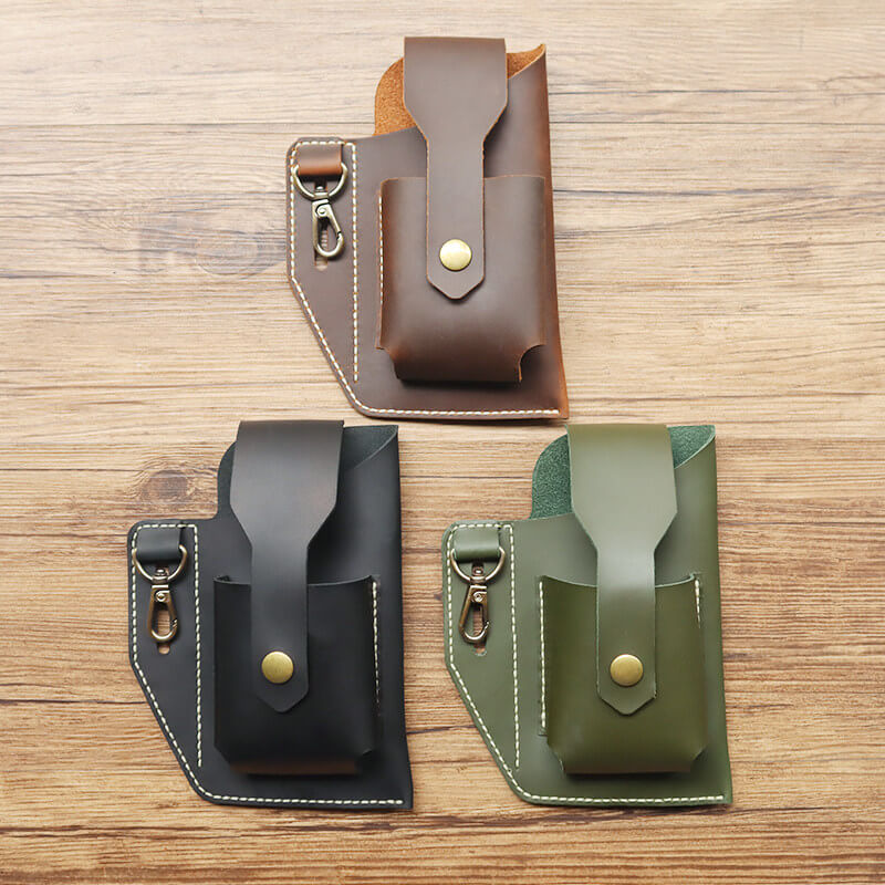 Men's Belt Waist Bag Crazy Horse Leather DIY Kit – Babylon Leather