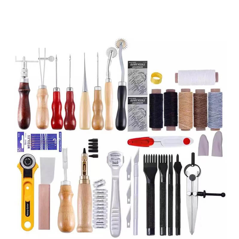 61-Piece Leather Craft Hand Sewing Tool Kit - Babylon Leather