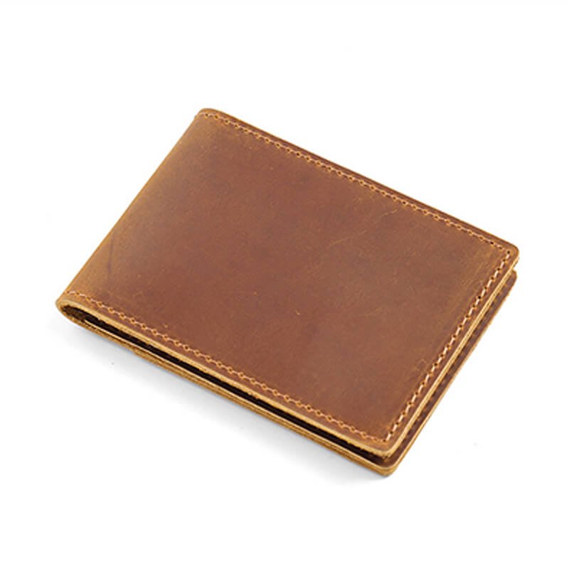 European Style License Holder – Babylon Leather - Babylon LeatherBabylon LeatherAN59-Brown-Crazy Horse Leather