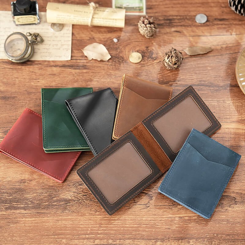 European Style License Holder – Babylon Leather - Babylon LeatherBabylon LeatherAN59-Brown-Crazy Horse Leather