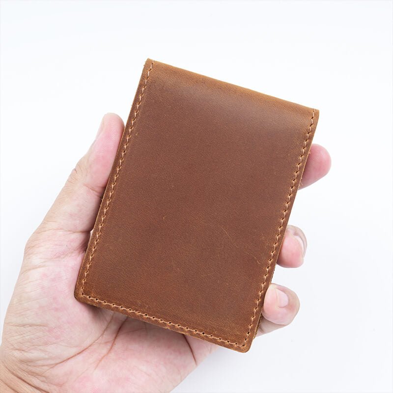 European Style License Holder – Babylon Leather - Babylon LeatherBabylon LeatherAN59-Brown-Crazy Horse Leather
