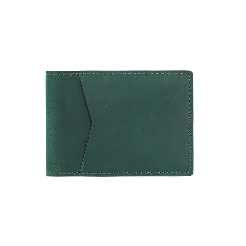 European Style License Holder – Babylon Leather - Babylon LeatherBabylon LeatherAN59-Dark Green-Crazy Horse Leather