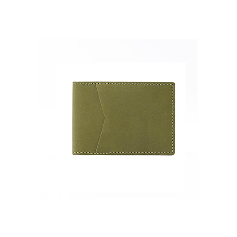 European Style License Holder – Babylon Leather - Babylon LeatherBabylon LeatherAN59-Green-Oil Wax Leather
