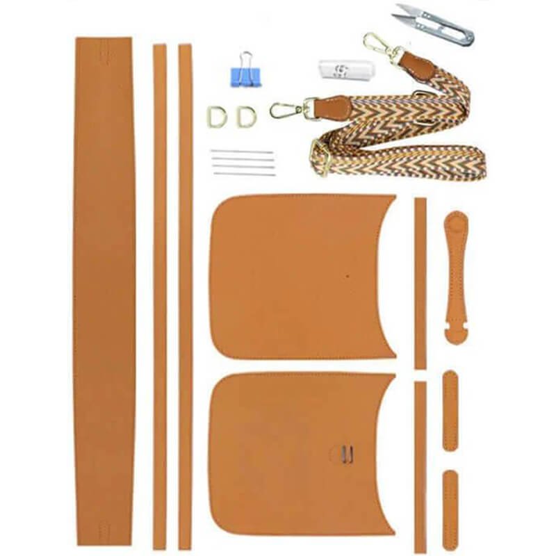 Evelyne Bag DIY Kit – Babylon Leather - Babylon LeatherBabylon LeatherSY82-Caramel-S-White