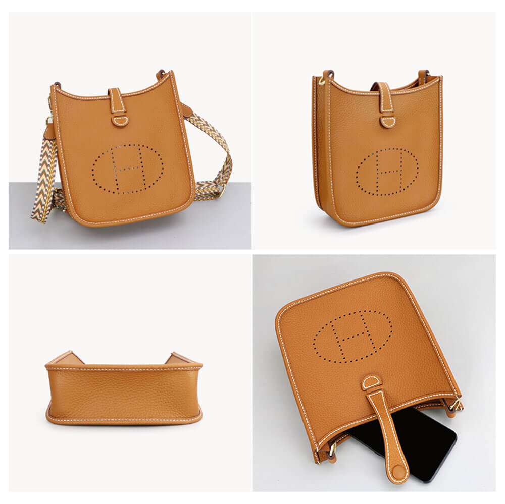 Evelyne Bag DIY Kit – Babylon Leather - Babylon LeatherBabylon LeatherSY82 - Caramel - White