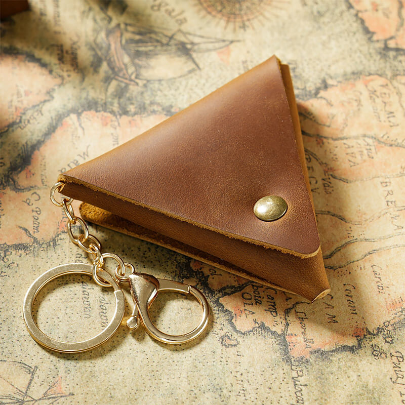 Mini Coin Key Purse Crazy Horse & Veg Tanned Leather – Babylon Leather