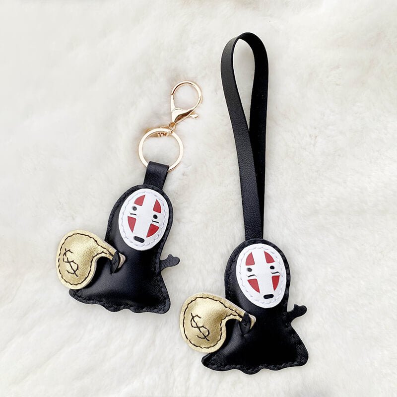 Faceless Spirit Keychain DIY Kit – Babylon Leather - Babylon LeatherBabylon LeatherSG20-Black-With Lanyard