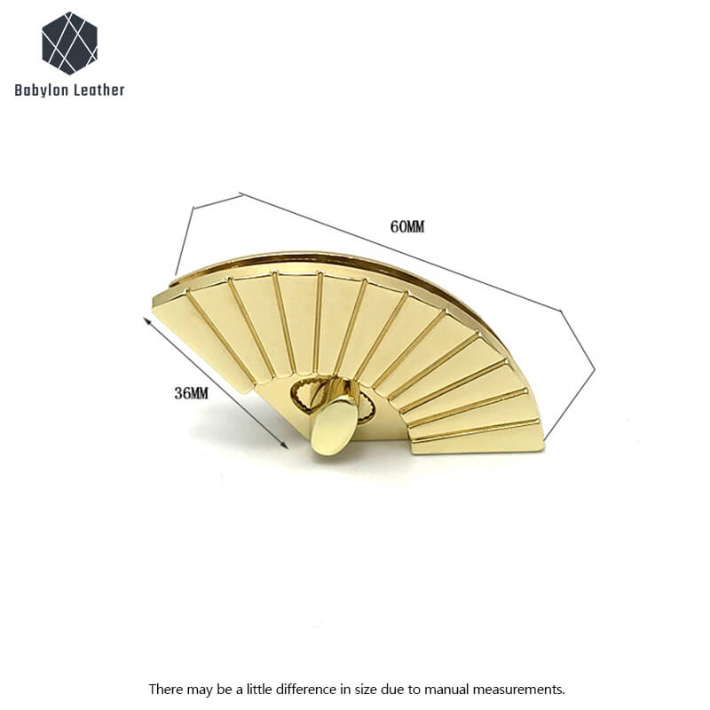 Fan Shaped Fashion Bag Decorative Twist Lock(1 PACK) - Babylon LeatherBabylon LeatherTL-056