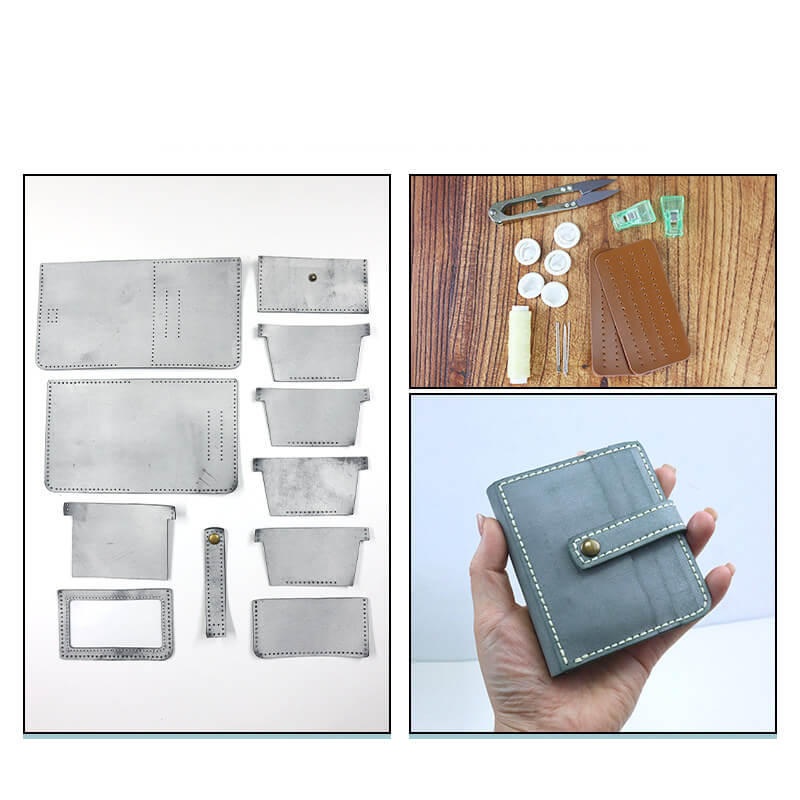 Short Buckle Wallet Fog Wax Leather DIY Kit – Babylon Leather