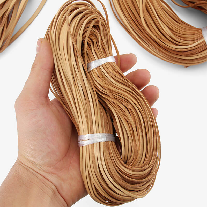 Veg Tanned Leather Flat Lace 2-6mm Width 5m Roll – Babylon Leather