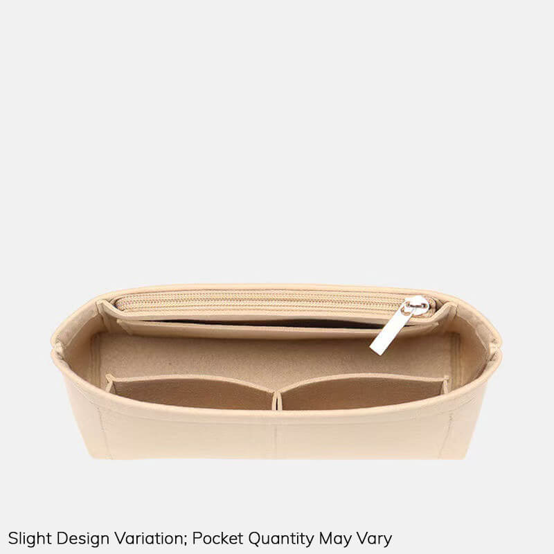 Felt Bag Insert Organizer for Diane-Style Baguette Bags - Babylon LeatherBabylon LeatherQZ07-Beige