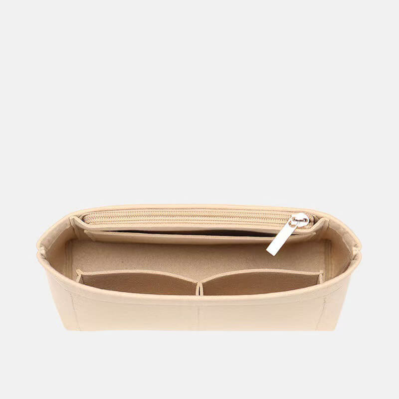 Felt Bag Insert Organizer for Diane-Style Baguette Bags - Babylon LeatherBabylon LeatherQZ07-Beige