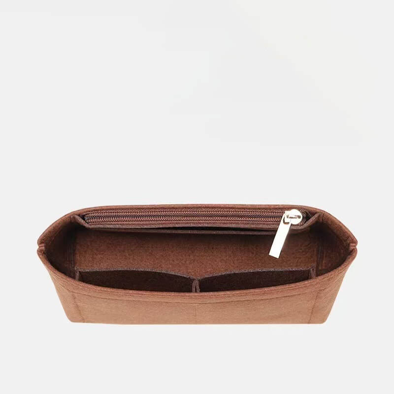 Felt Bag Insert Organizer for Diane-Style Baguette Bags - Babylon LeatherBabylon LeatherQZ07-Coffee