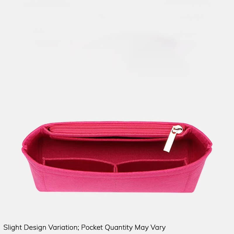 Felt Bag Insert Organizer for Diane-Style Baguette Bags - Babylon LeatherBabylon LeatherQZ07-Fuchsia
