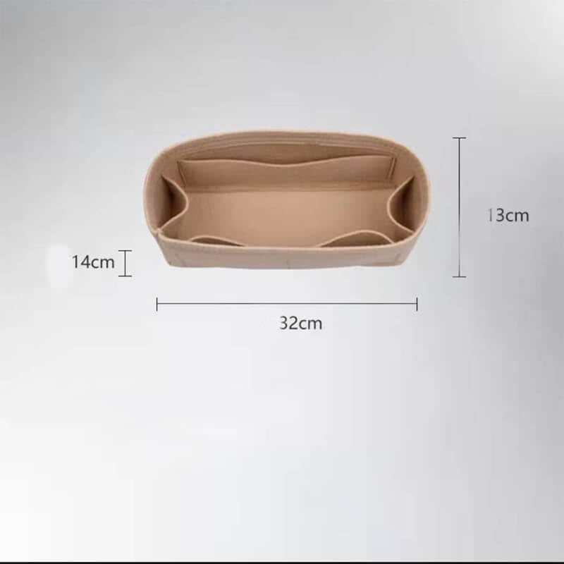 Felt Bag Insert Organizer for Lindy-Style Bags - Babylon LeatherBabylon LeatherQZ09-Khaki-14*32*13cm-Minimalist