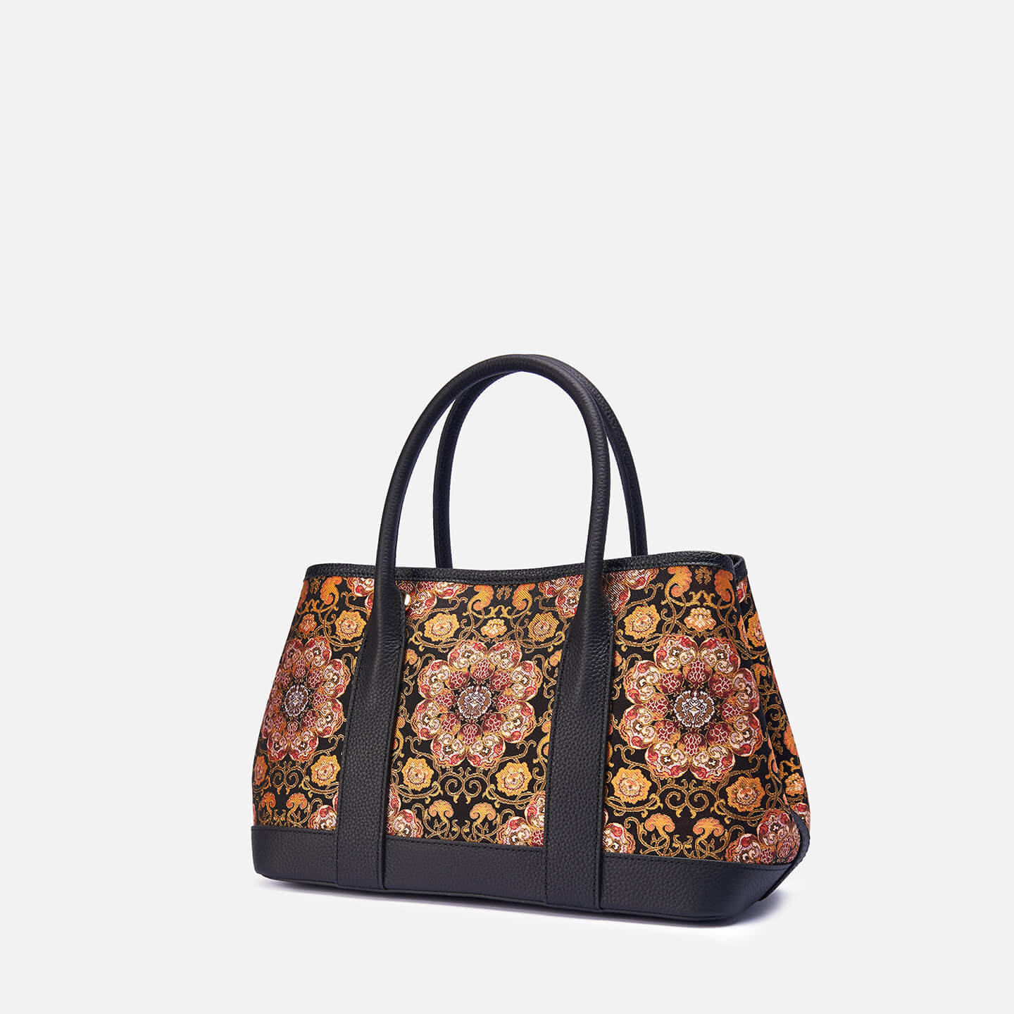 Flame Within Leather and Silk Handbag – Babylon Leather - Babylon LeatherBabylon LeatherTX192-Black