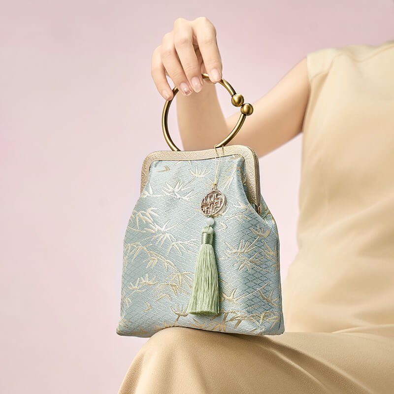 Flow of Grace Silk Crossbody Handbag – Babylon Leather - Babylon LeatherBabylon LeatherTX154-Green