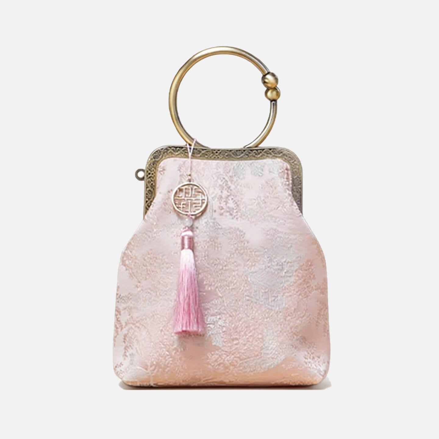 Flow of Grace Silk Handbag – Babylon Leather - Babylon LeatherBabylon LeatherTX153-Pink