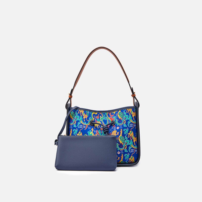 Flow of Light Leather and Silk Shoulder Bag – Babylon Leather - Babylon LeatherBabylon LeatherTX113-Black