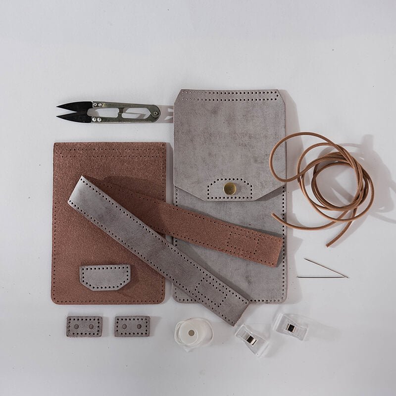 Fog Wax Leather Square Bag DIY Craft Kit – Babylon Leather - Babylon LeatherBabylon LeatherLZ51 - Coffee - Fog Wax Leather