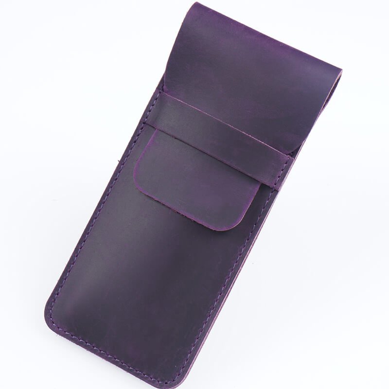 Fountain Pen Sleeve Unisex – Babylon Leather - Babylon LeatherBabylon LeatherAN21-Purple-Large