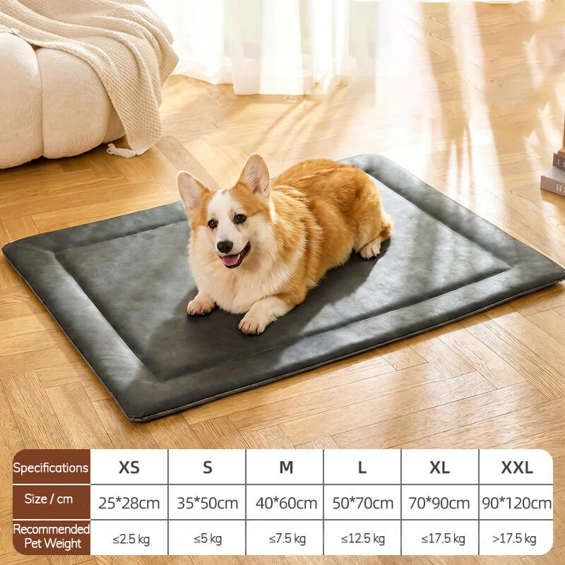 Four-Season Cooling Pet Bed Mat – Babylon Leather - Babylon LeatherBabylon LeatherPP37-Blue-XS