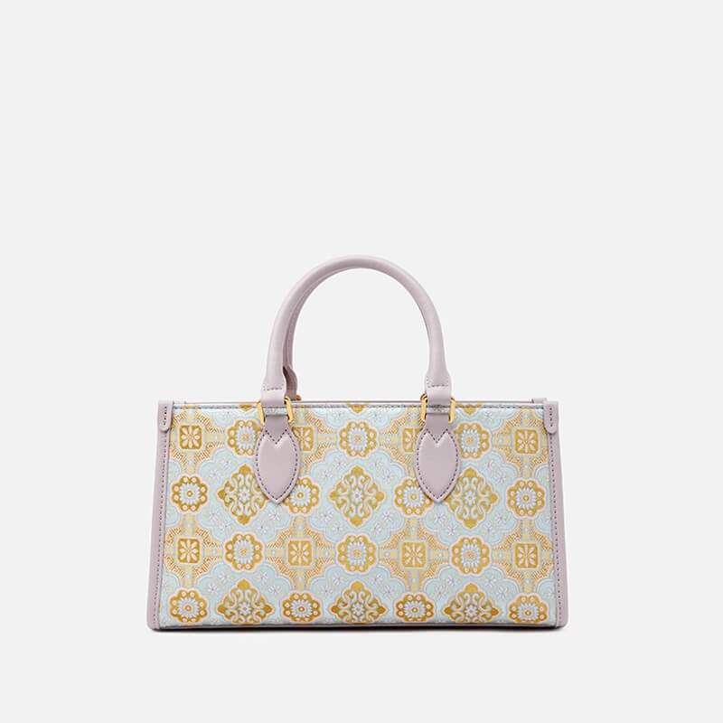 Gentle Awakening Leather and Silk Handbag – Babylon Leather - Babylon LeatherBabylon LeatherTX069-Purple