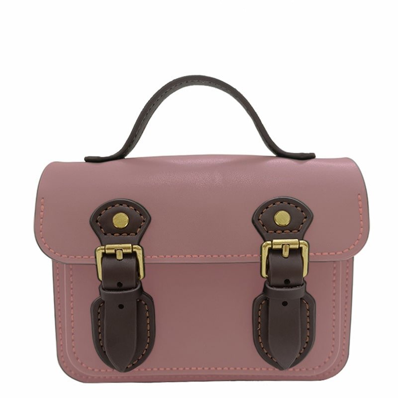 Genuine Leather Cambridge bag Crossbody Shoulder Bag DIY Kit – Babylon Leather - Babylon LeatherBabylon LeatherFJ03 - Green