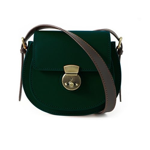 Genuine Leather Colorful Saddle Shoulder Bag DIY Kit – Babylon Leather - Babylon LeatherBabylon LeatherFJ07 - Green