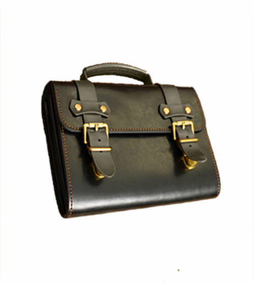 Genuine Leather Messenger Bag DIY Kit – Babylon Leather - Babylon LeatherBabylon LeatherFJ06-Black