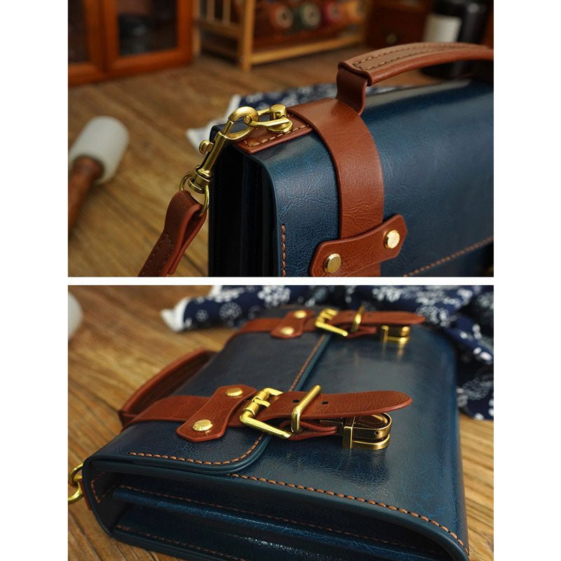 Genuine Leather Messenger Bag DIY Kit – Babylon Leather - Babylon LeatherBabylon LeatherFJ06-Green