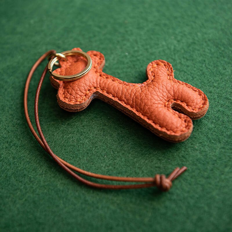 Giraffe Cartoon Keychain DIY Leather Kit – Babylon Leather - Babylon LeatherBabylon LeatherLZ66-Grey